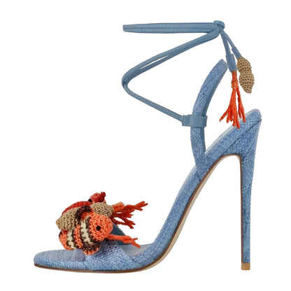 Woven Ocean Treasures Heels