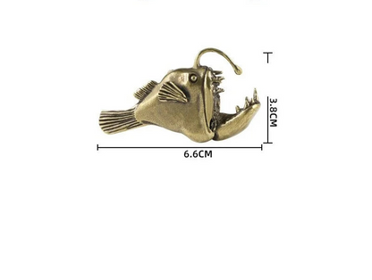Anglerfish Brass Figurine