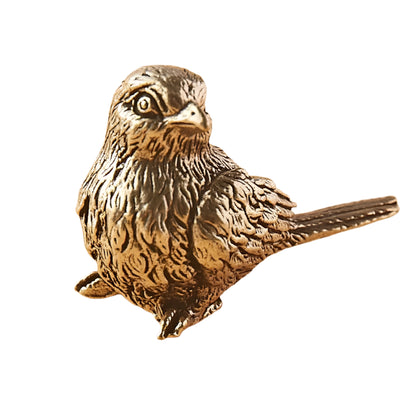 Copper Sparrow Figurine