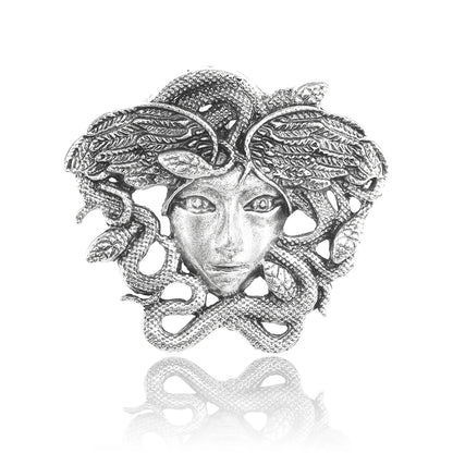 Greek Medusa Brooch