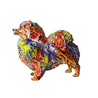 Abstract Pomeranian Sculpture