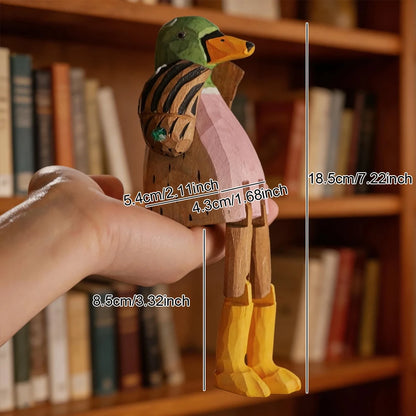 Wooden Duck Figurine