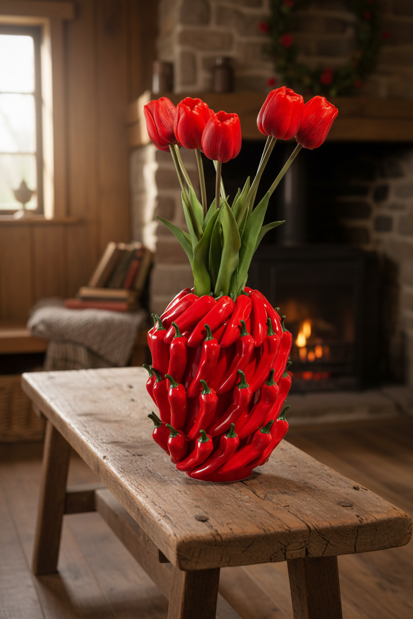 Chilli Ceramic Vase
