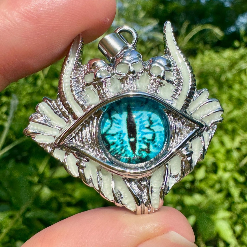 Glow In The Dark Evil Eye Pendant