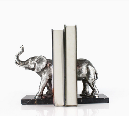 Pair Of Elephant Bookends