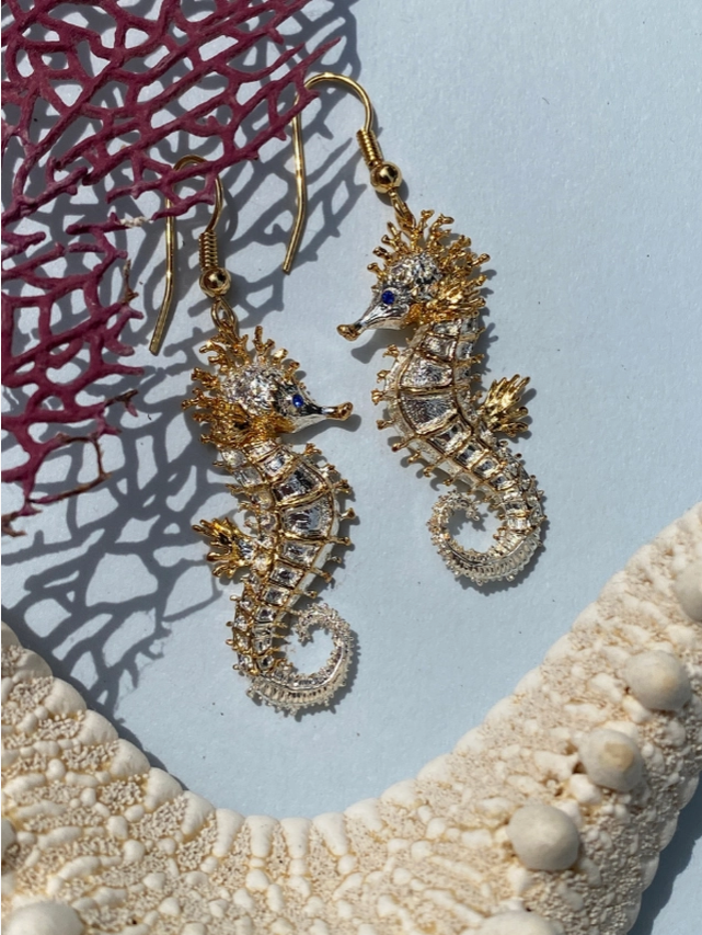 Seahorse Drop Earrings
