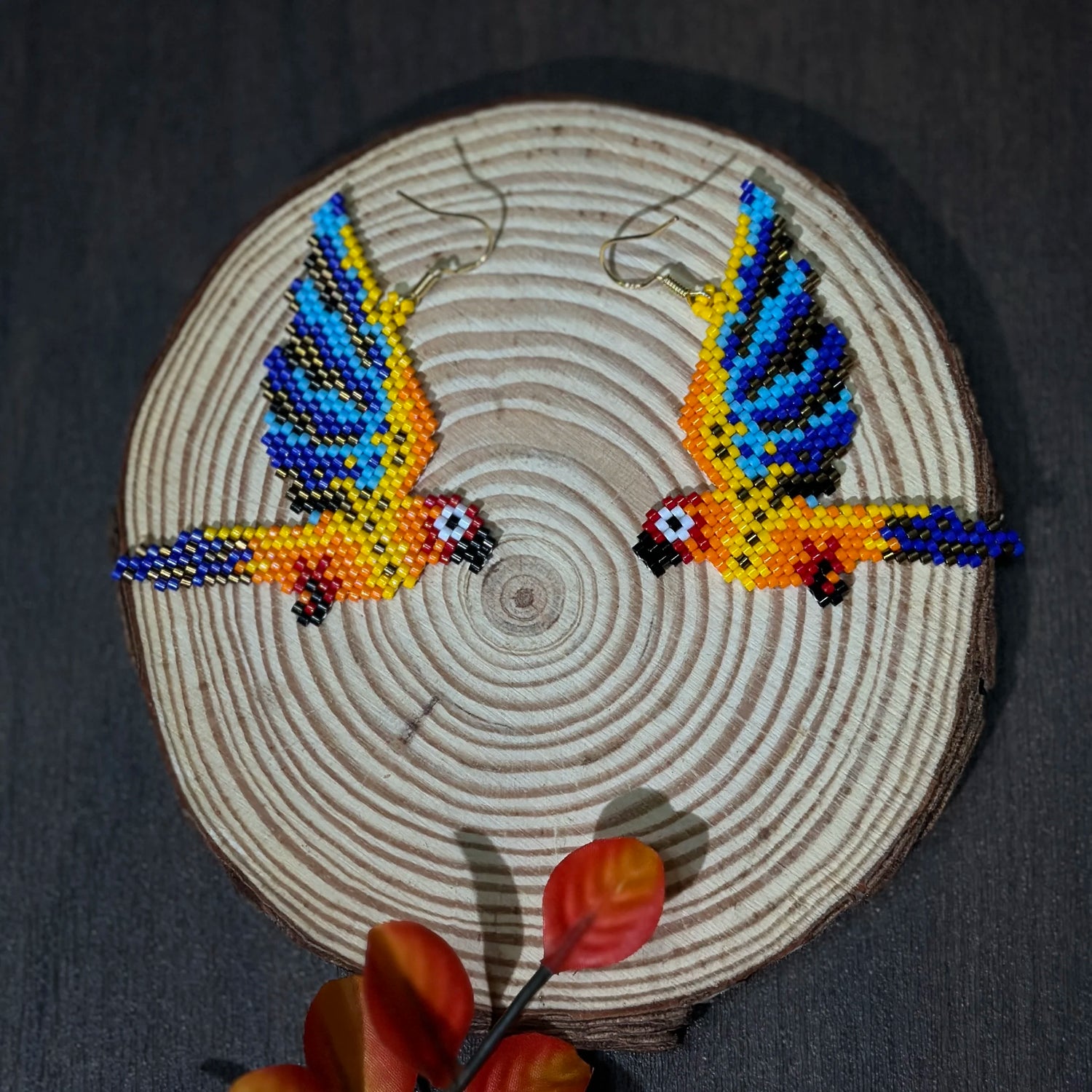 Miyuki Macaw Earrings