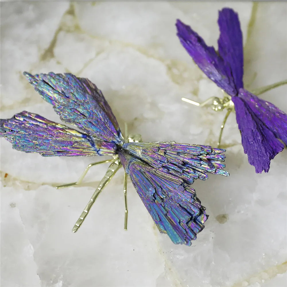 Tourmaline Dragonfly Crystal - Floral Fawna