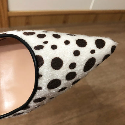 Dalmatian Flock High Heels