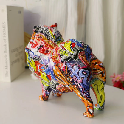 Abstract Pomeranian Sculpture