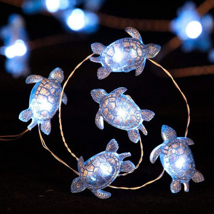 Sea Turtle Fairy Lights - Floral Fawna