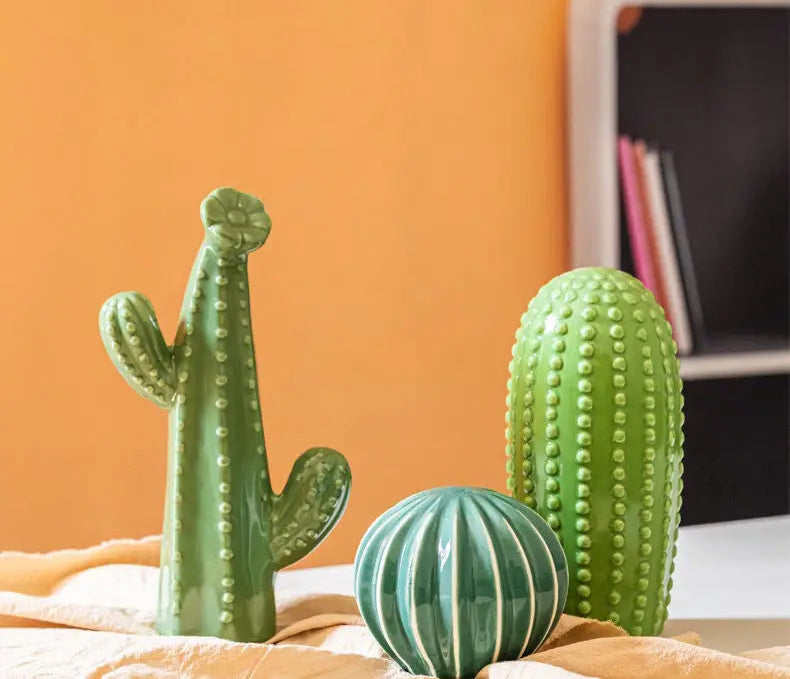 Ceramic Cactus Sculptures