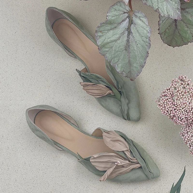 Petal Pointed Toe Pumps