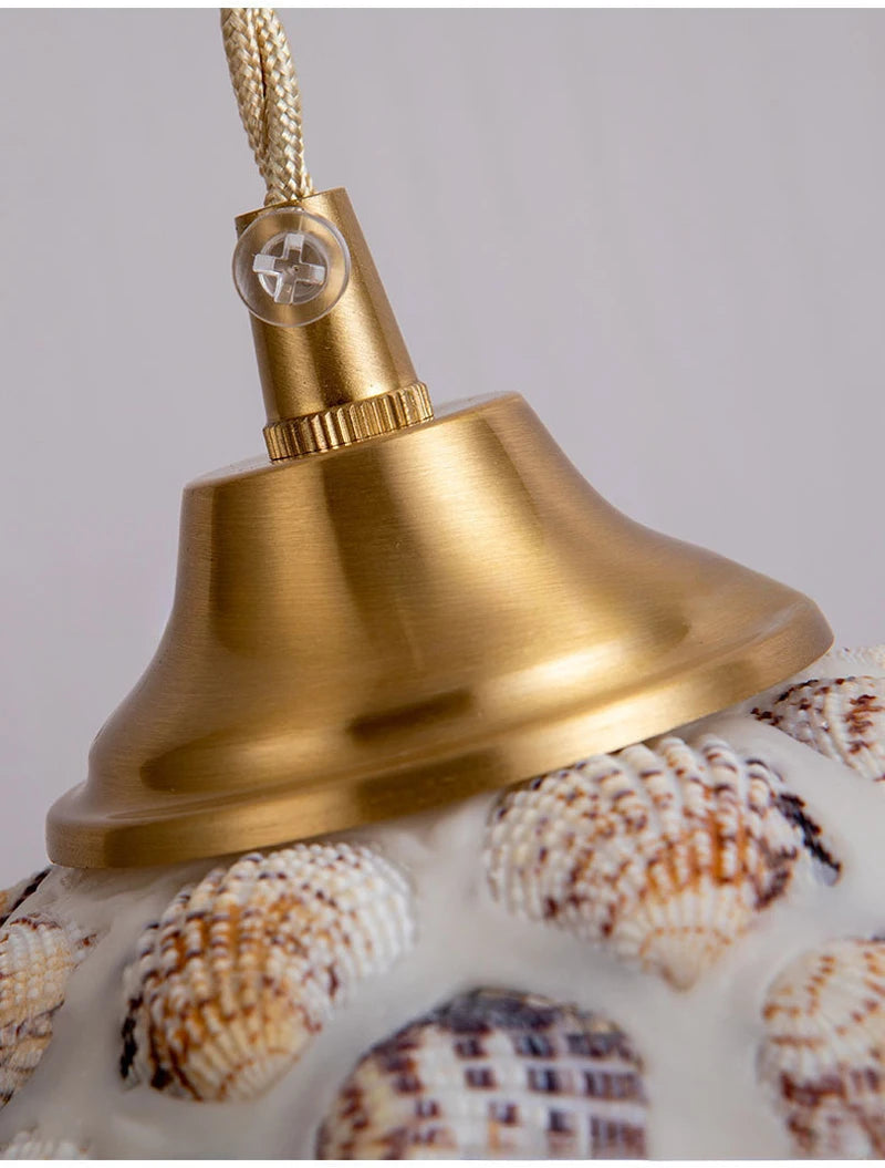 Mediterranean Sea Shell Pendant Lamp