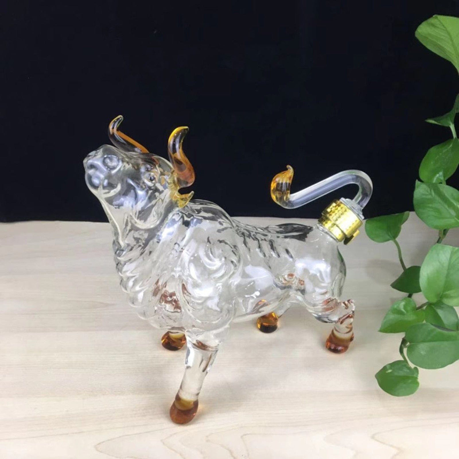 Bull Whisky Decanter - Floral Fawna