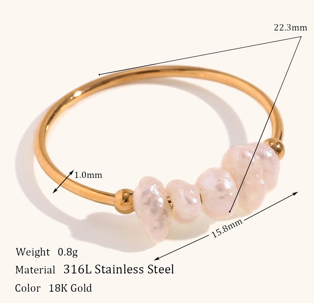 Natural Freshwater Pearl Ring