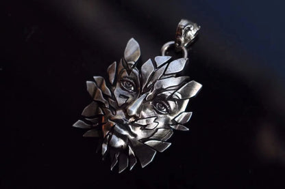Sterling Silver Leaf Woman Pendant
