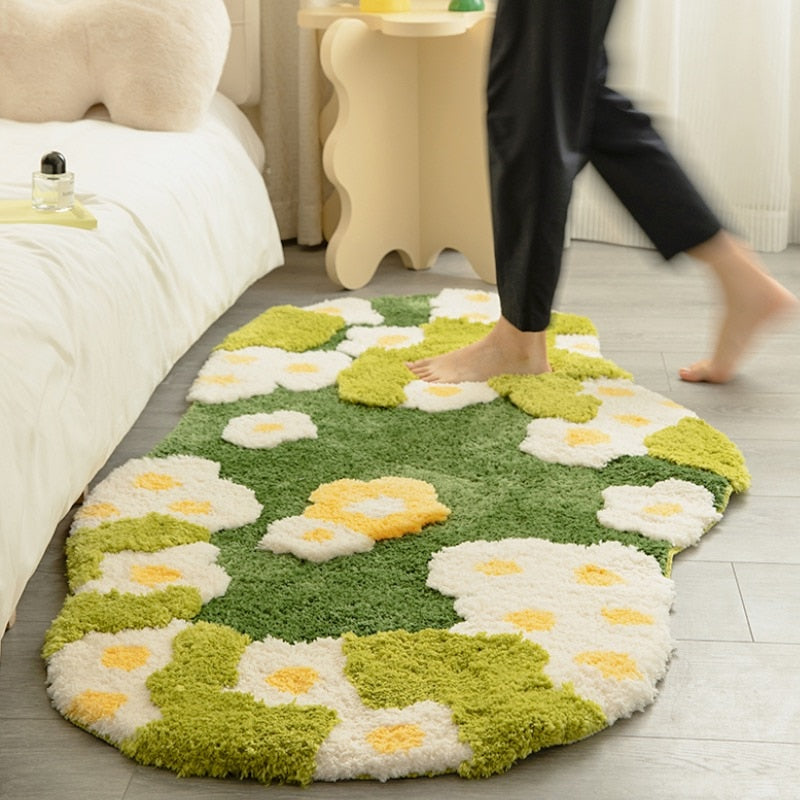 Garden Bloom Shaggy Rug - Floral Fawna