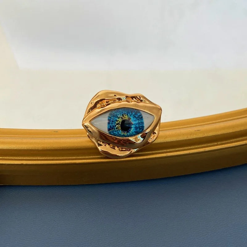 Blue Eye Open Ring