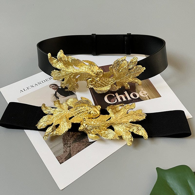 Gold Koi Waist Belt - Floral Fawna