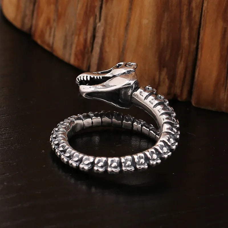 Sterling Silver T-Rex Ring