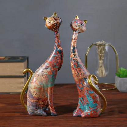 Two Cat Sculptures