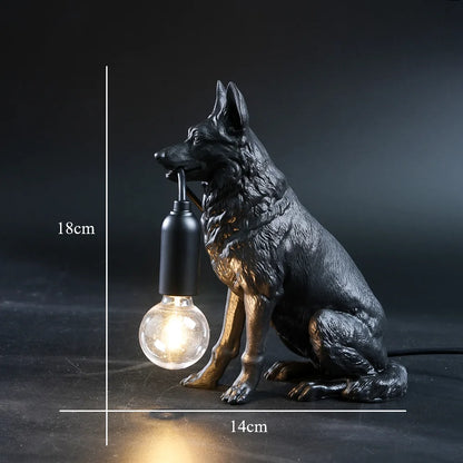 German Shepherd Table Lamp