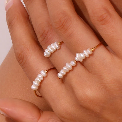 Natural Freshwater Pearl Ring