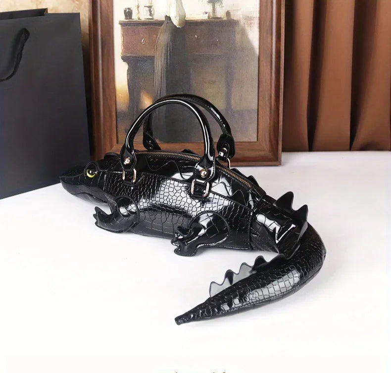 3D Alligator Crossbody Bag