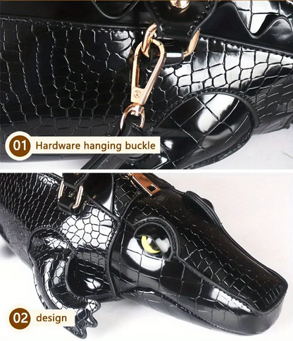3D Alligator Crossbody Bag