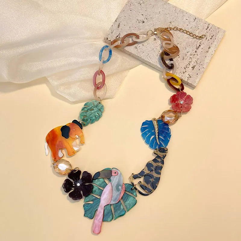 Statement Flora &amp; Fauna Necklace