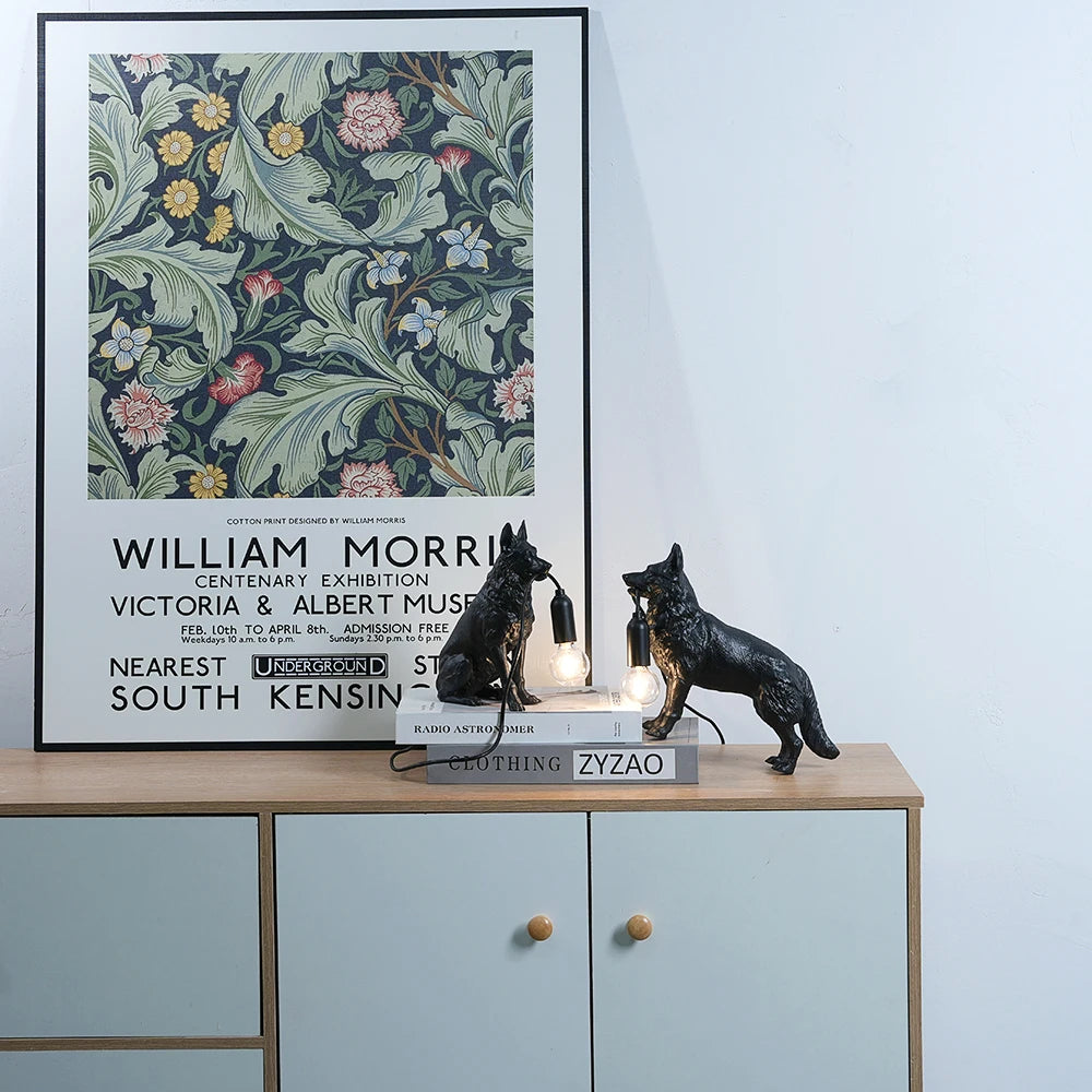 German Shepherd Table Lamp