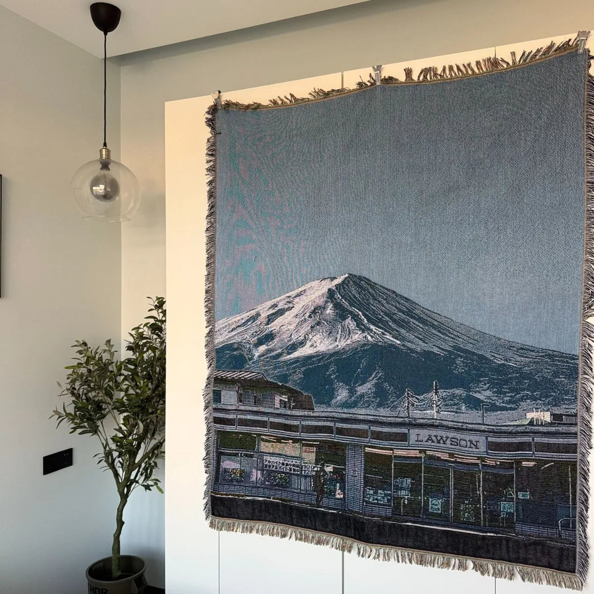 Winter Landscape Tapestry Throw