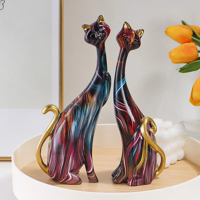 Two Cat Sculptures