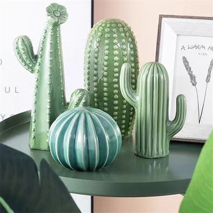 Ceramic Cactus Sculptures