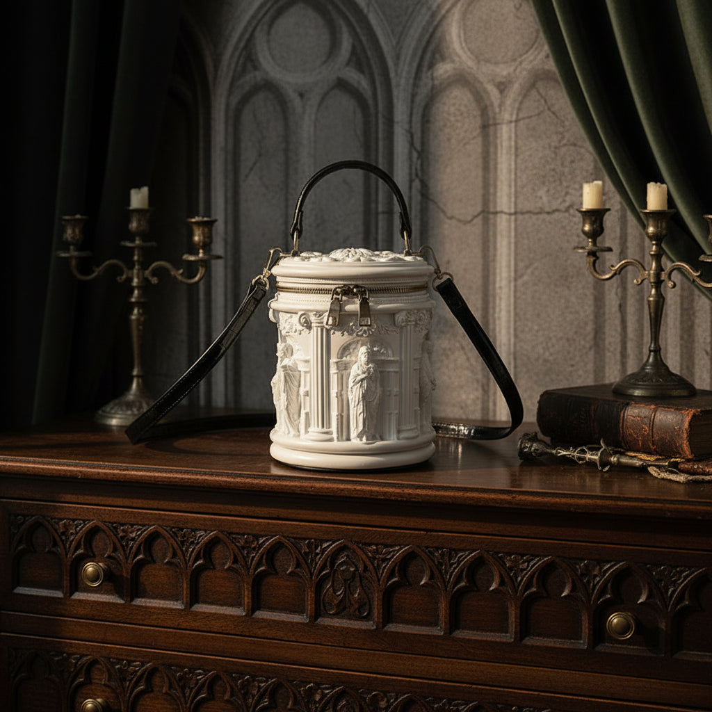3D Embossed Architectural Handbag