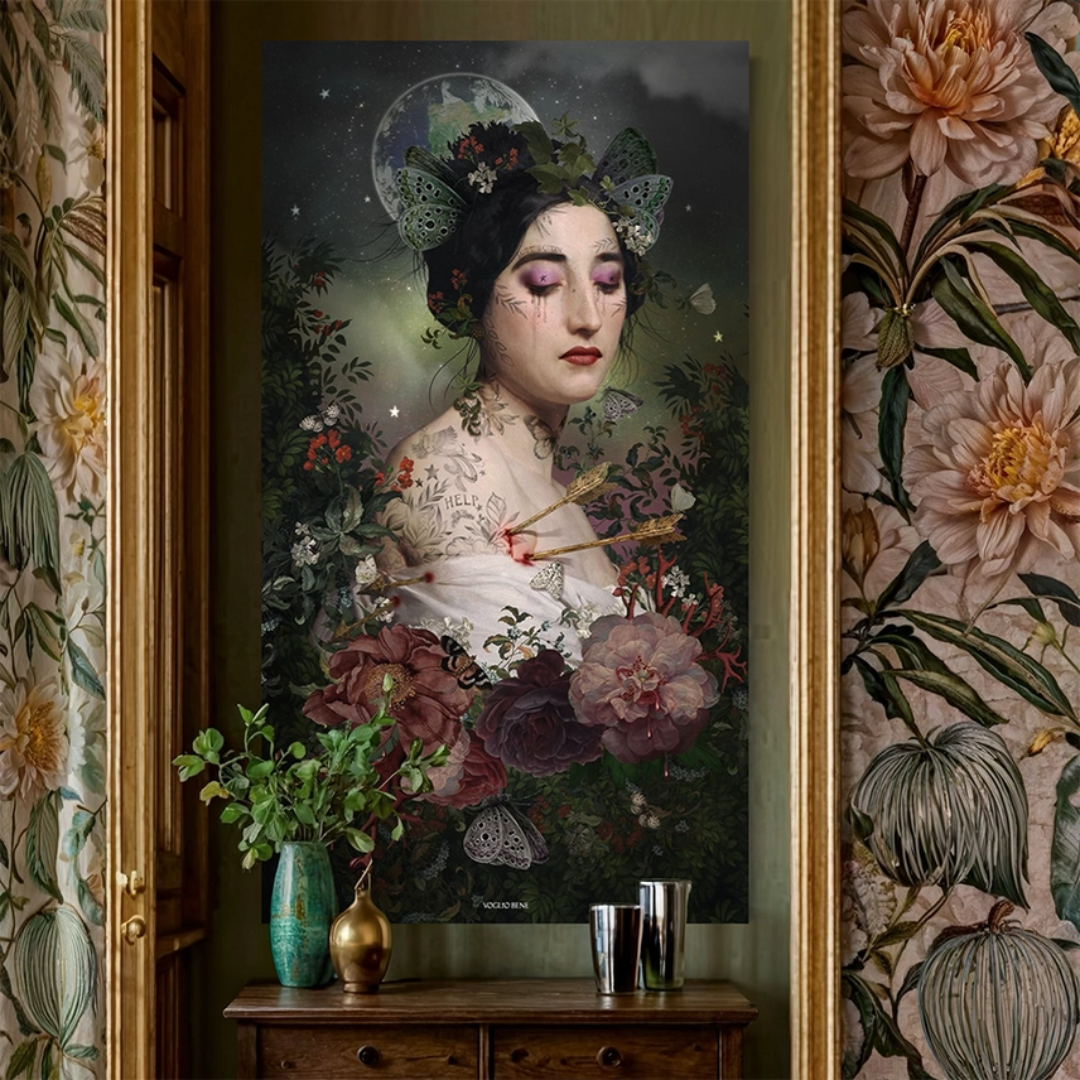 Velvet Gaia Goddess Wall Hanging