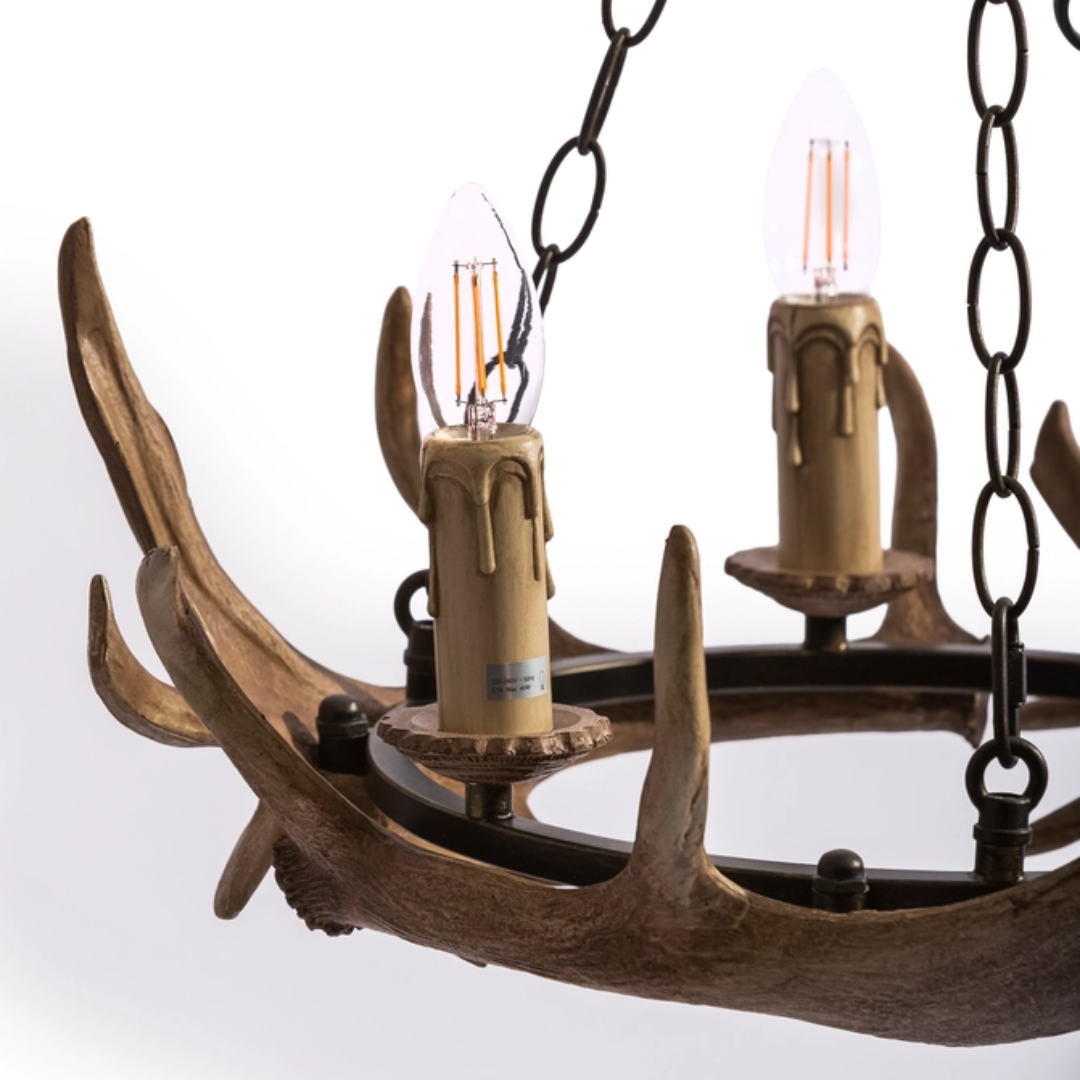 Bavarian Style Antler Chandelier