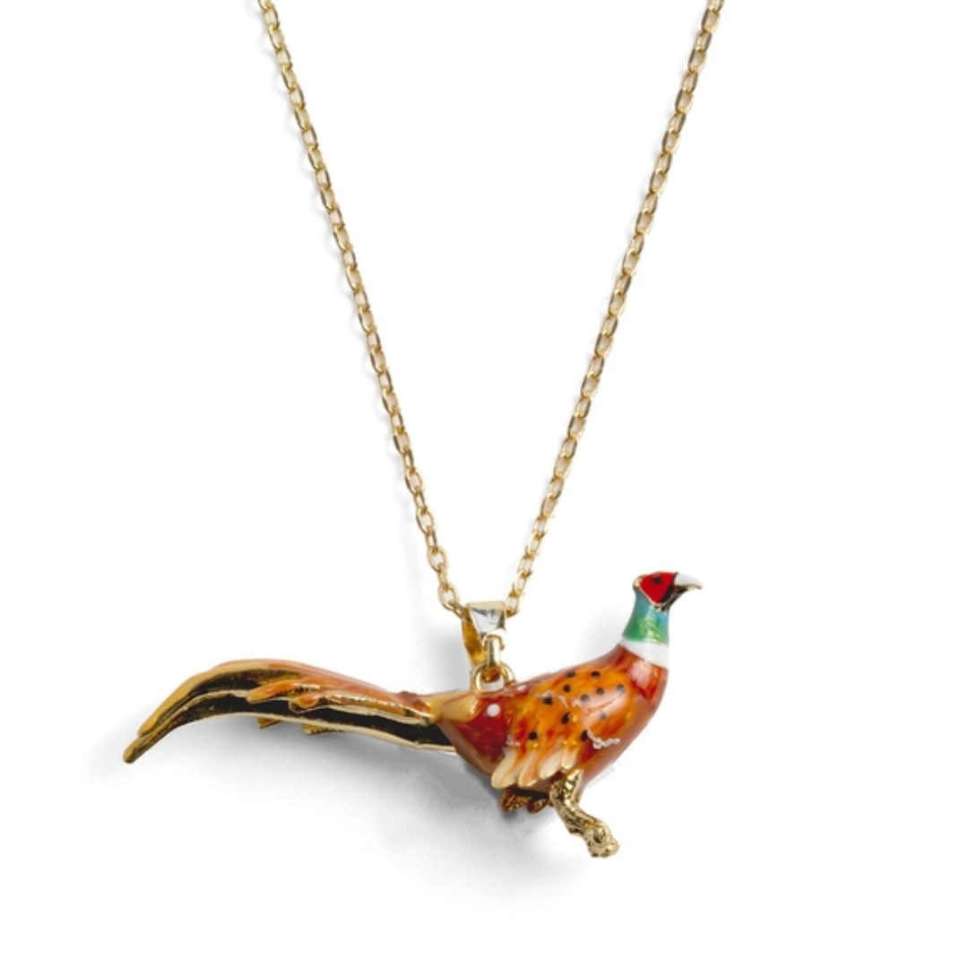Pheasant Pendant Necklace