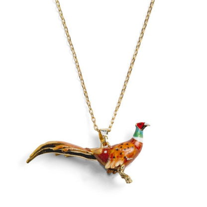 Pheasant Pendant Necklace