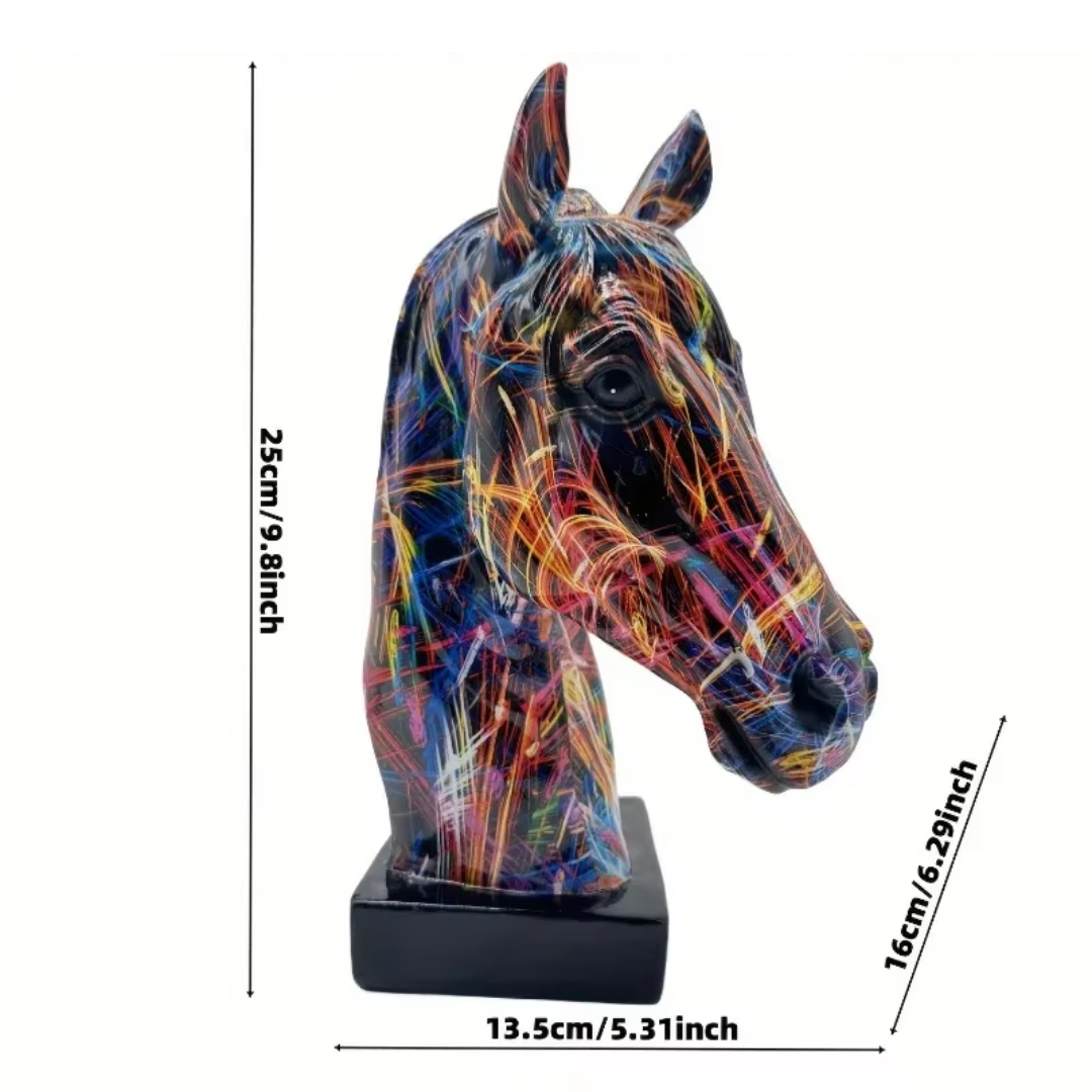 Abstract Horse Head Sculpture