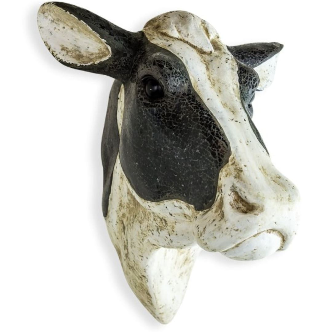 Cow Wall Head Hanging - Floral Fawna