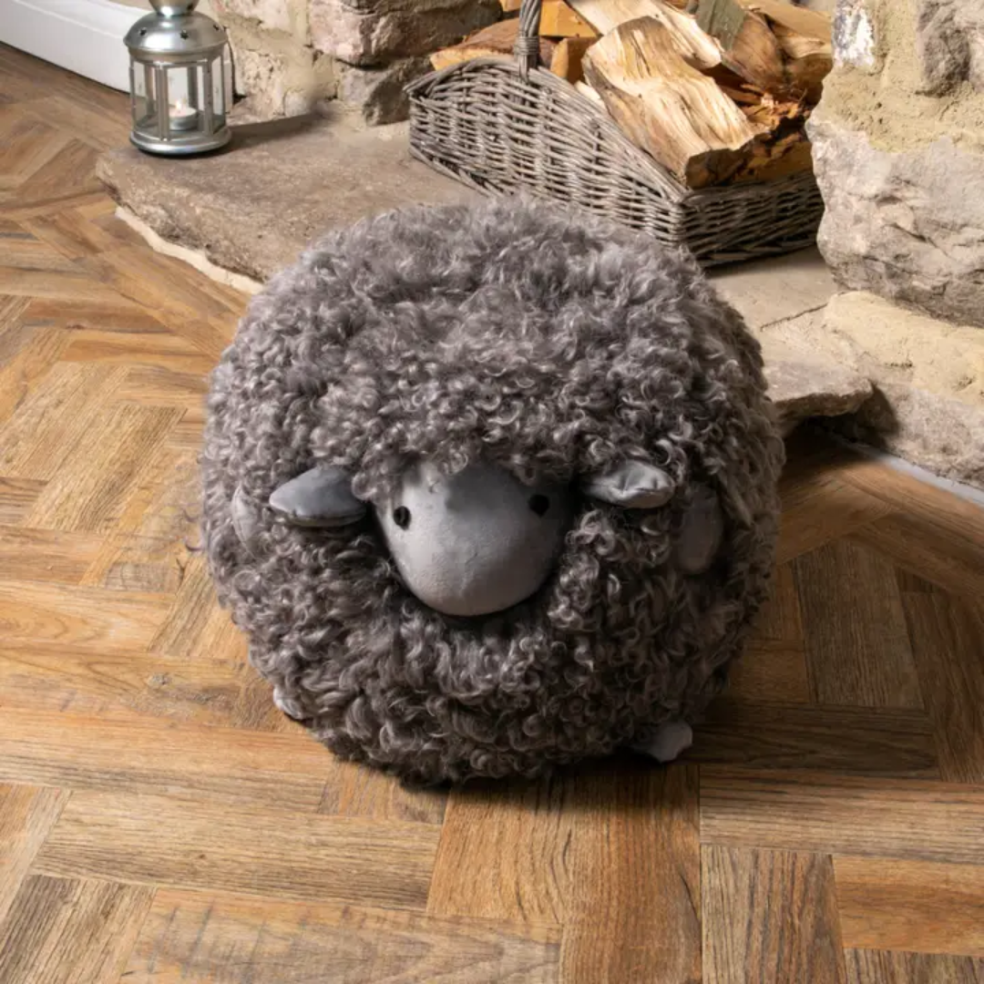 Shearling Lamb Stool
