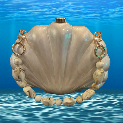 Acrylic Shell Clutch Bag