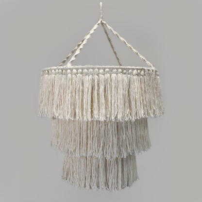 Natural Macrame Chandelier
