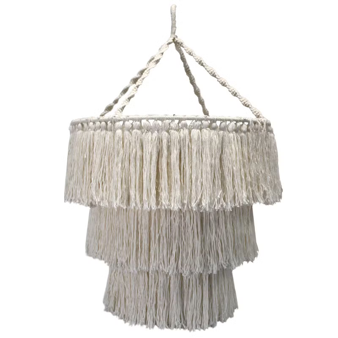 Natural Macrame Chandelier