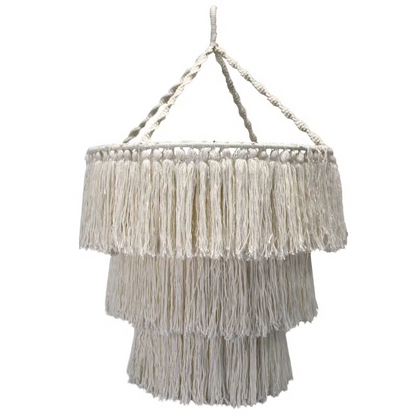 Natural Macrame Chandelier