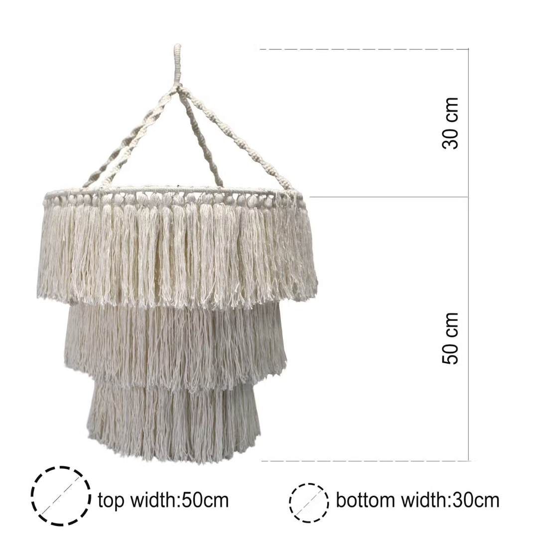Natural Macrame Chandelier