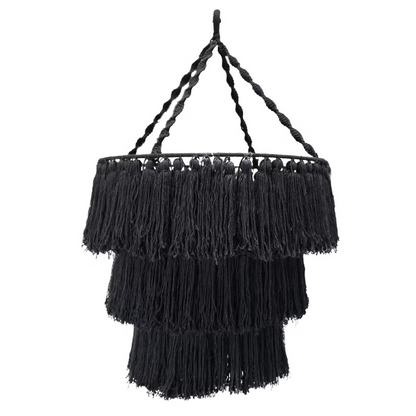 Natural Macrame Chandelier