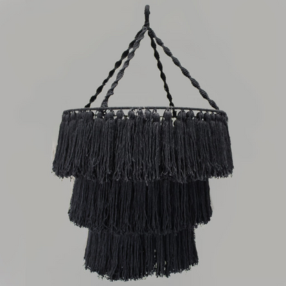 Natural Macrame Chandelier